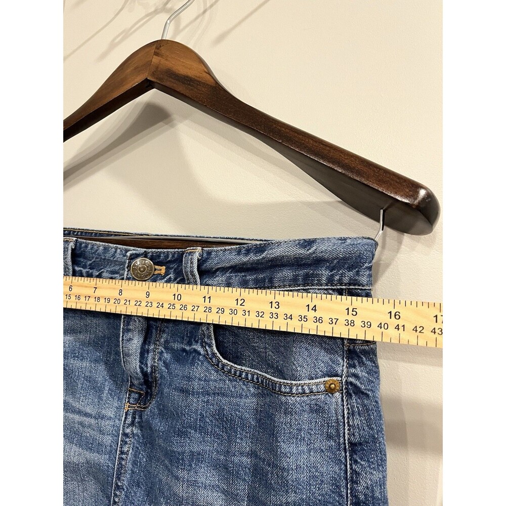 J.CREW Indigo Denim Mini Skirt Y2K Fashion 100% cotton Womens Size 27 0070 - Picture 3 of 6